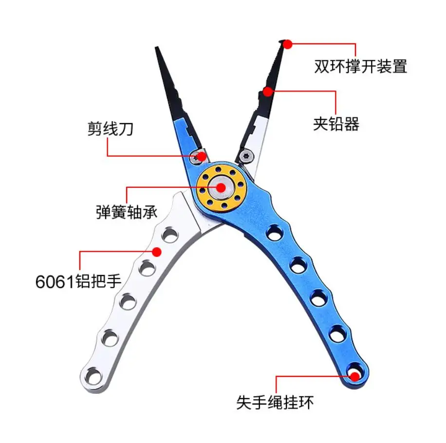 Многофункциональные плоскогубцы из нержавеющей стали ножницы для рыбалки резак