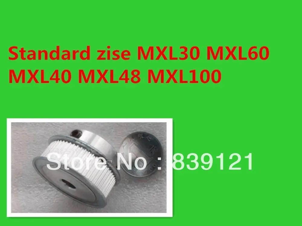 

cnc Timing pulley MXL30 ID6 6.35mm Stocked if offerdrawing can do