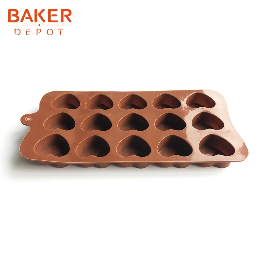 BAKER DEPOT силиконовая Плесень для шоколада в форме сердечка, для конфет помадка форма для торта выпечки силиконовые формы jello бисквит форма для льда