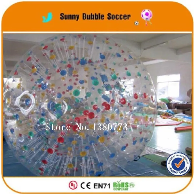 Бесплатная доставка 2 5 м катающийся шар для травы или горной Зорбинг воды Зорб по