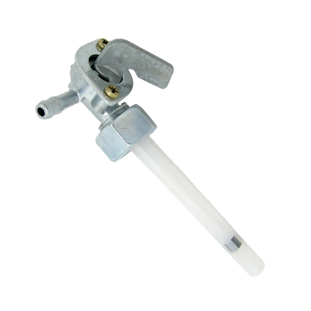 Motorcycle Gas Petcock Fuel Tap Valve Switch Pump For CG-125 156FMI Honda FUEL Silver Aluminum+Plastic |