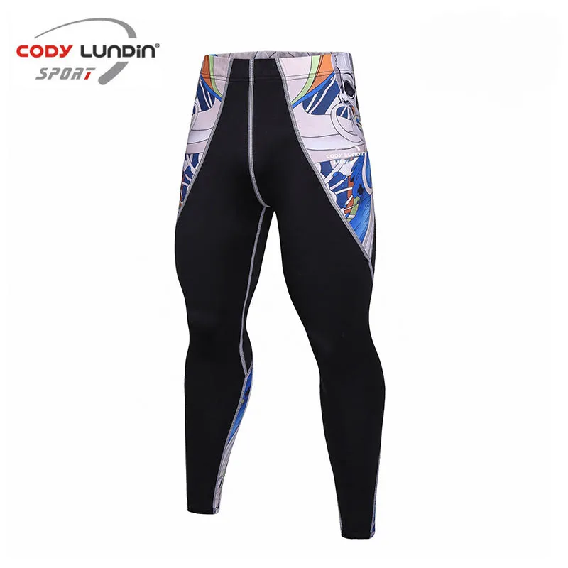 CODY LUNDIN компрессионные штаны, спортивные колготки, мужские беговые быстросохнущие штаны для фитнеса, штаны для упражнений - Цвет: Style 4