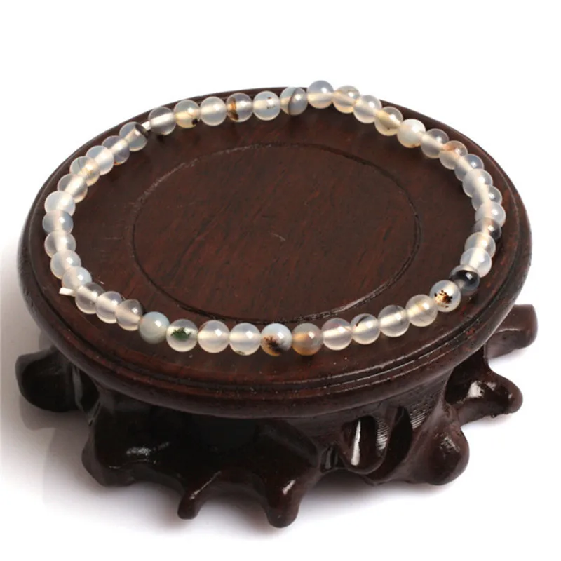 Женские браслеты с натуральными серыми листьями 4 12 мм 7 5 дюйма|bracelets for|bracelets for