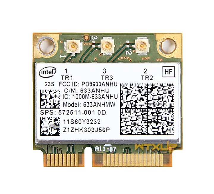 Карта SSEA для Intel Ultimate-N 6300 633ANHMW 6300AGN half Mini PCI-E 2 4G/5 ГГц беспроводная карта Lenovo Y460 Y560 Y470