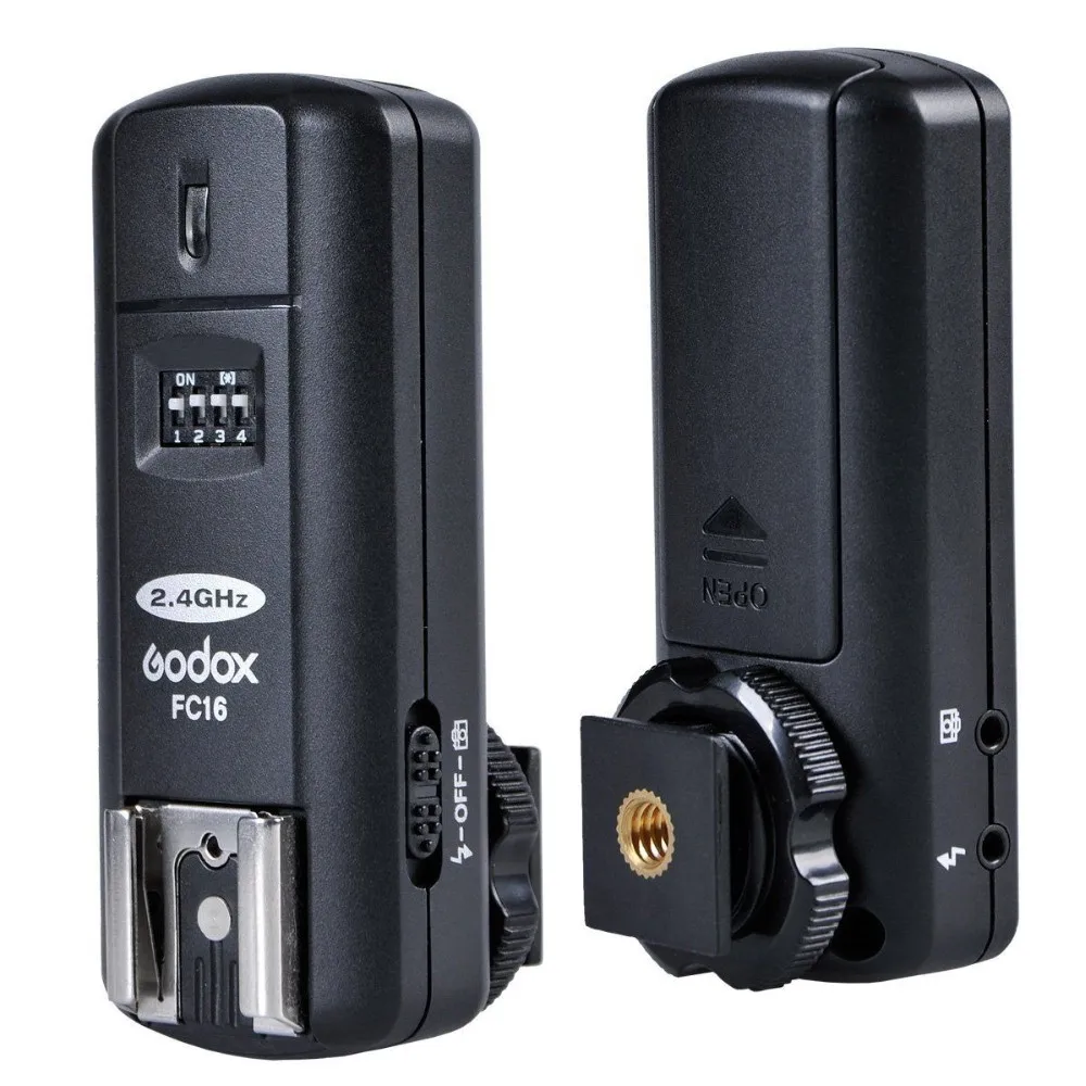 Godox 16 каналов Fc-16 Studio 2,4 ГГц дистанционный беспроводной триггер вспышки с дистанционным затвор для Nikon DSLR камеры
