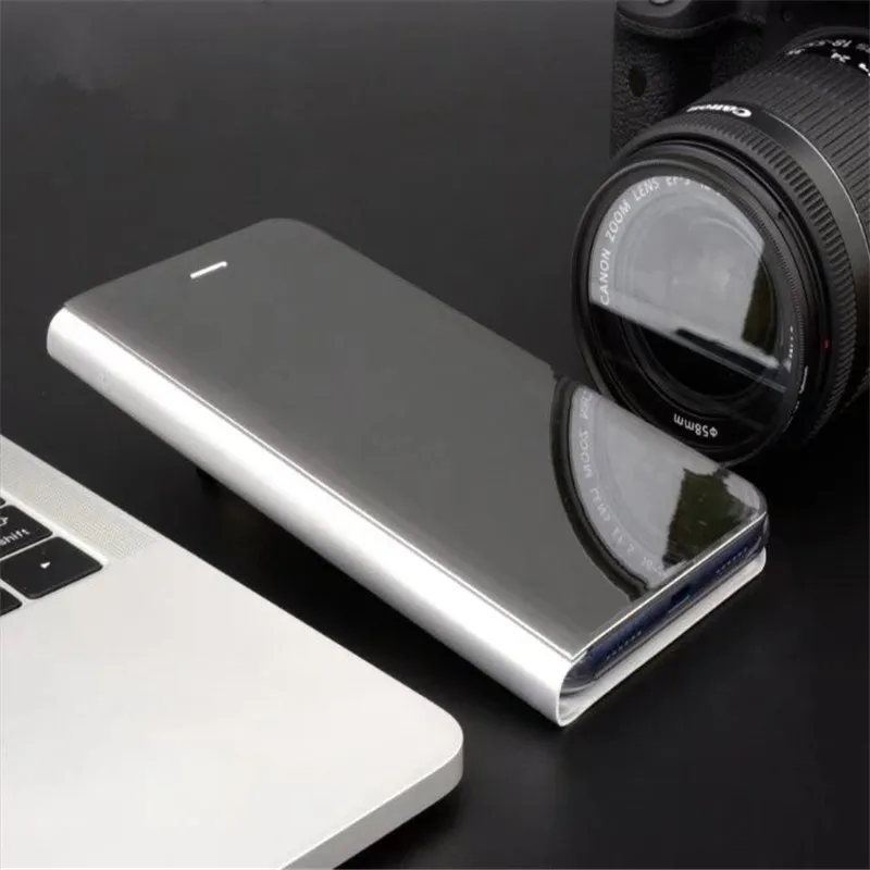 Зеркальная прозрачная подставка для Huawei p9 p10 plus p20 lite pro Чехол P smart Cover huawei p8 2017 honor 10