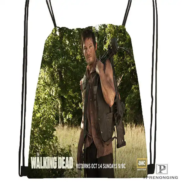 Изготовленный На Заказ Рюкзак на шнурке Daryl Dixon The Walking Dead милый детский рюкзак 31x40