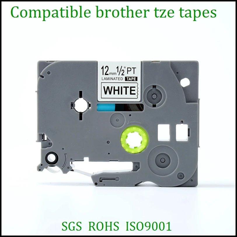 Бесплатная доставка 5 шт./лот совместимые с brother tz кассеты 12 мм ламинированная