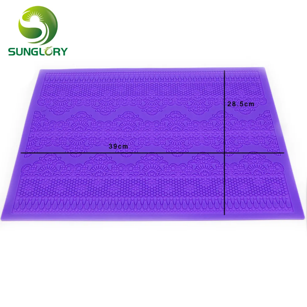 Силиконовый коврик с цветочным узором кухонный сахарным кружевом силиконовая