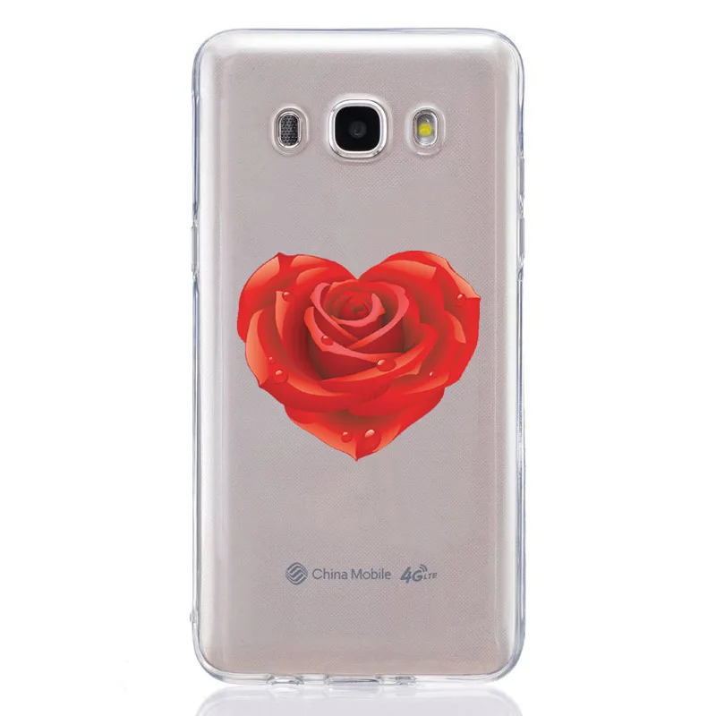 For Samsung Galaxy A3 A5 2016 2017 A300 A320F A510 A520F TPU Colorful Soft Flower Heart Painted Desig Cover Case Fundas F334 |