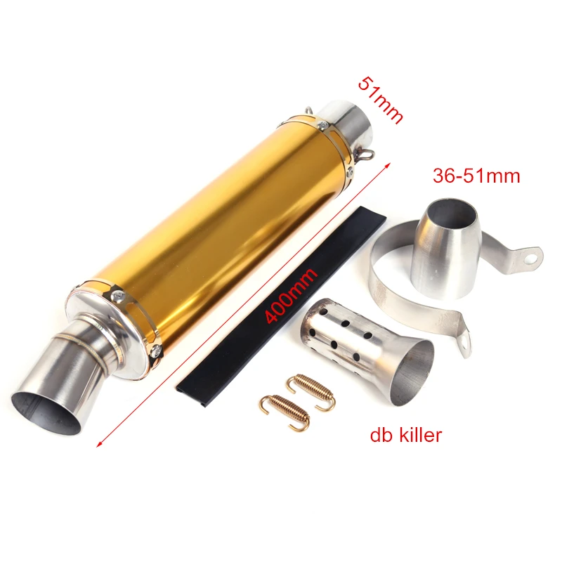 Universal Motorcycle dirt bike SC exhaust systems escape pipe db killer silencer fz6 cbr125 trk502 cb190r | Автомобили и