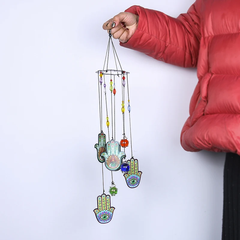 Очаровательные ветряные колокольчики H & D Hamsa садовые 15 дюймов Ловец Солнца