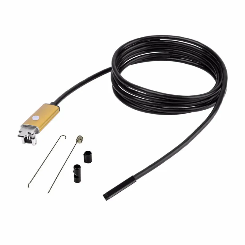 Красный эндоскоп 8 мм Объектив USB Эндоскоп Android 2 М 5 10 OTG PC Endoscopio Мини Камеры