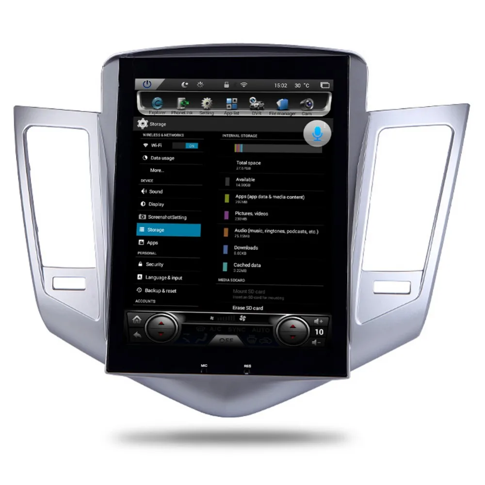 10," вертикальный экран 1024*768 Android автомобильный DVD gps навигатор радио плеер для Chevrolet Cruze 2008-2012 ram 2 Гб четырехъядерный