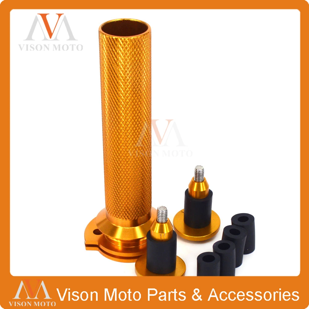 Billet 7/8&quot 22MM Throttle Clamp Twist Tube &amp Handlebar Cap Plugs For SUZUKI RMZ250 RMZ450 RMZ 250 450 RMX450Z 10-16 SB250 04-06 |