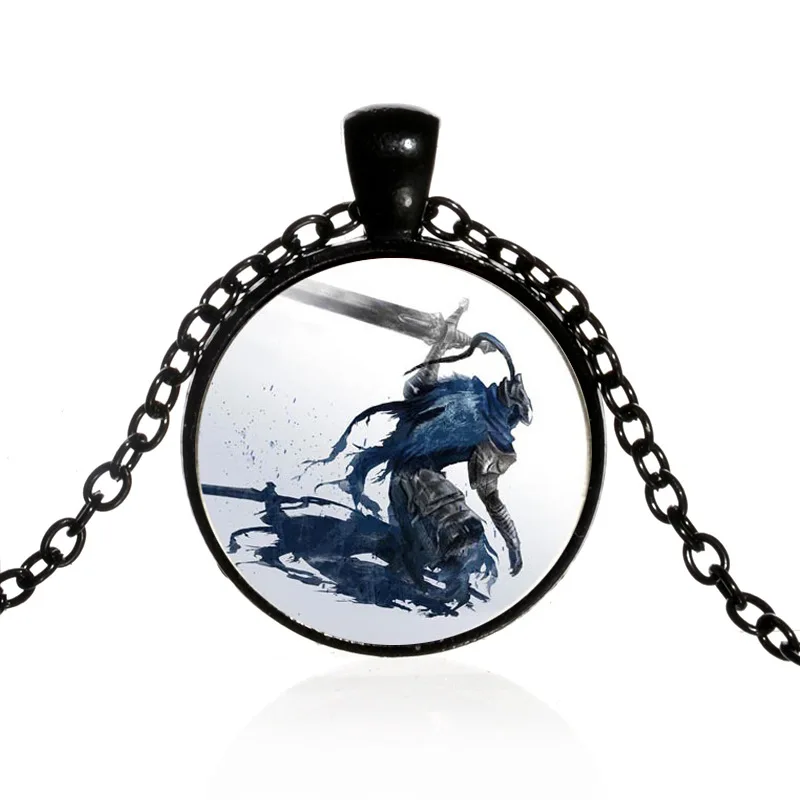 3 цвета 2020 Новый Artorias и Sif Dark Souls ожерелье ювелирные изделия стеклянный купол кулон