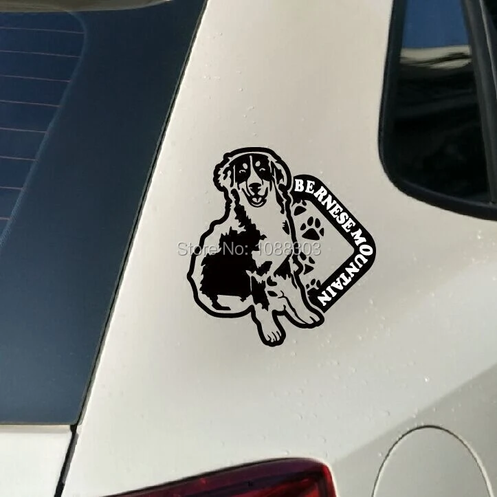 Креативные автомобильные наклейки для домашних животных Бернская Гора милая