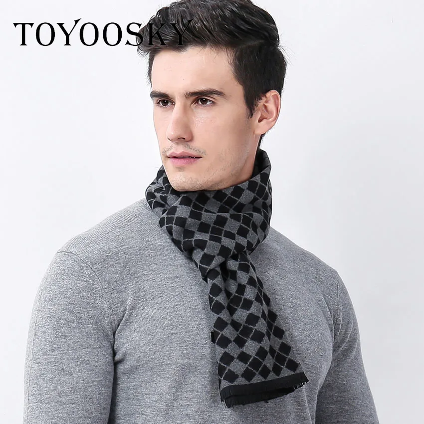 Toyoosky 2017 новые моды Для мужчин шарф Дизайн Повседневное Шарфы для женщин Зимний