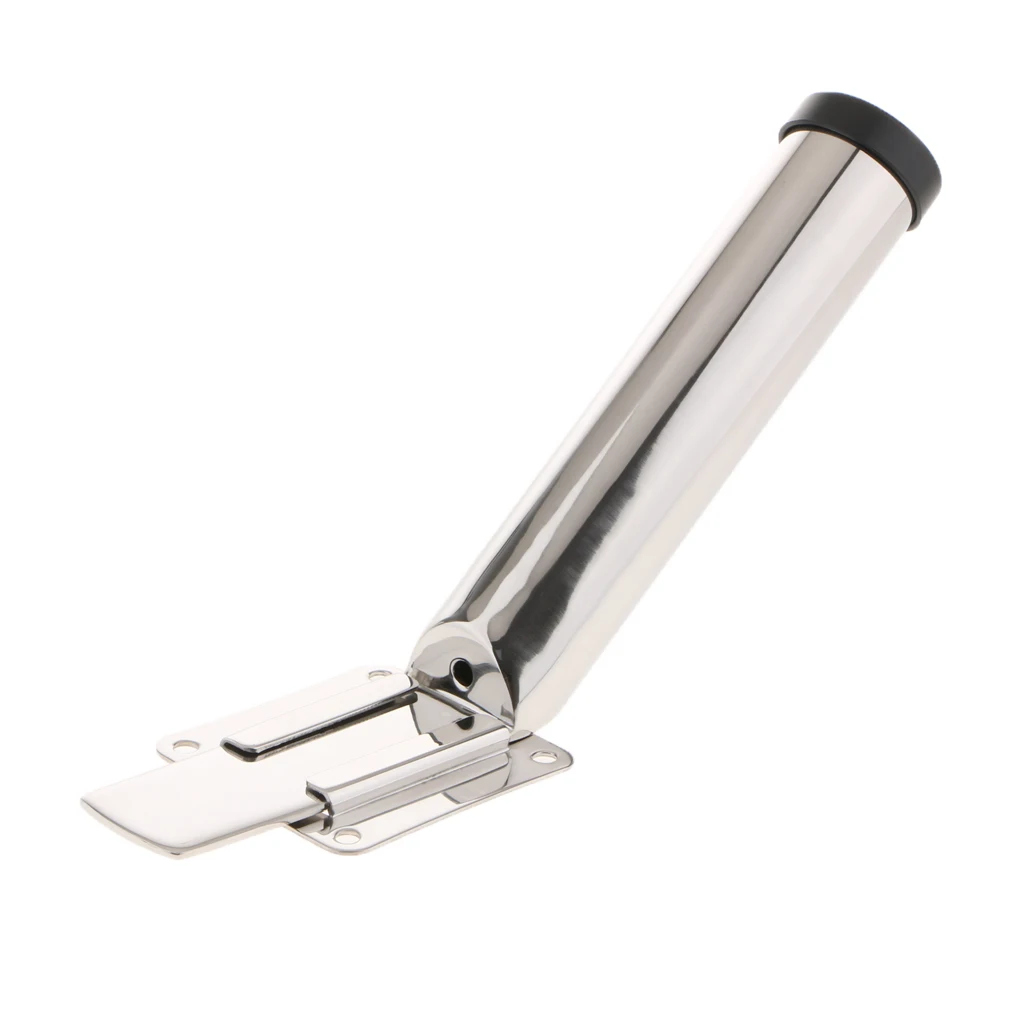 

Deck-Mount Removable Fishing Rod Holder - Flange Mount ,Stainless Steel Marine Grade Quality