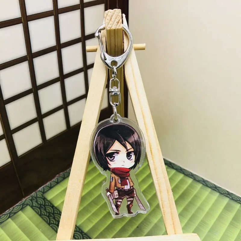 IVYYE атака на Титанов модные аниме акриловые брелки для ключей искусственный