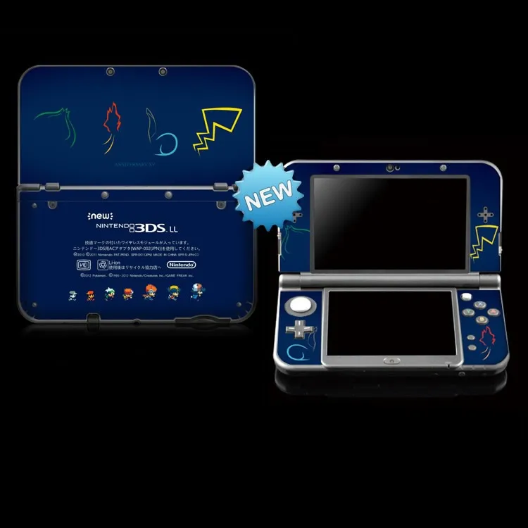 Pocket Monsters защитная виниловая наклейка на кожу для новых 3DS LL / NEW XL цветная s Console