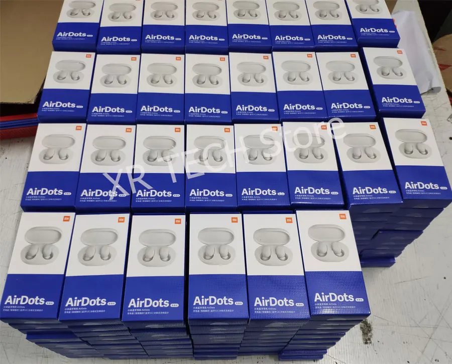 Xiaomi mi наушники AirDots Bluetooth Red mi TWS, стерео беспроводные наушники-вкладыши, бас наушники, Молодежная версия с mi c Handsfree