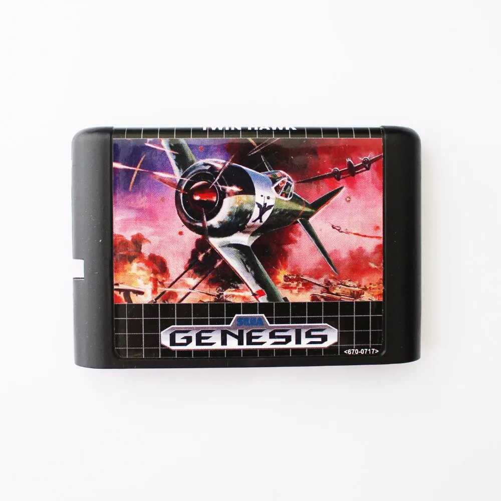 Twin ястреб 16 бит SEGA MD карточная игра для Sega игры Mega Drive Genesis|sega md game card|twin hawksega games |