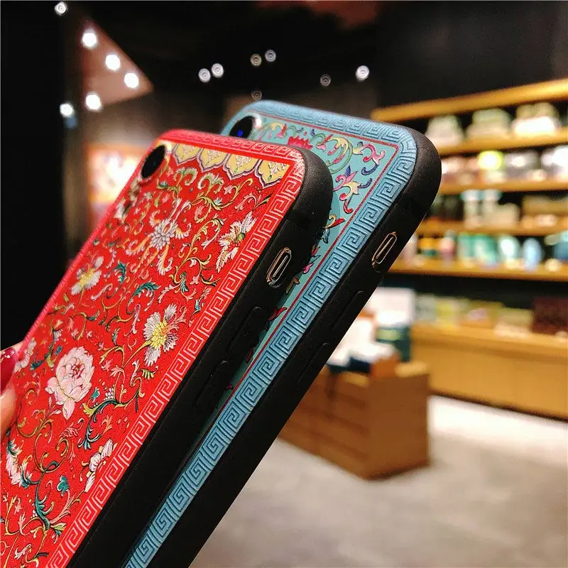 Чехол для iphone xr чехол мобильного телефона ретро узор тотемный рельеф кисточка