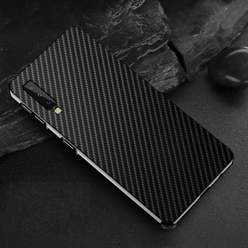 Чехол для samsung Galaxy A7 A750, оригинальная металлическая алюминиевая рамка, чехол из углеродного волокна для samsung Galaxy A9 A9s, чехол