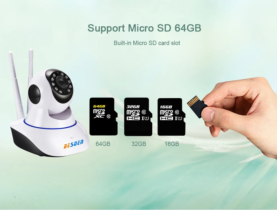 Беспроводная ip-камера besder, 1080 P, WiFi, сетевая безопасность, ночное видение, аудио, видео, видеонаблюдение, CCTV камера, P2P ICSee, детский монитор