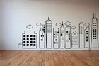 Большой граффити город Skyline виниловая настенная наклейка детская комната игровая комната спальня школа домашнего интерьера обои CS30