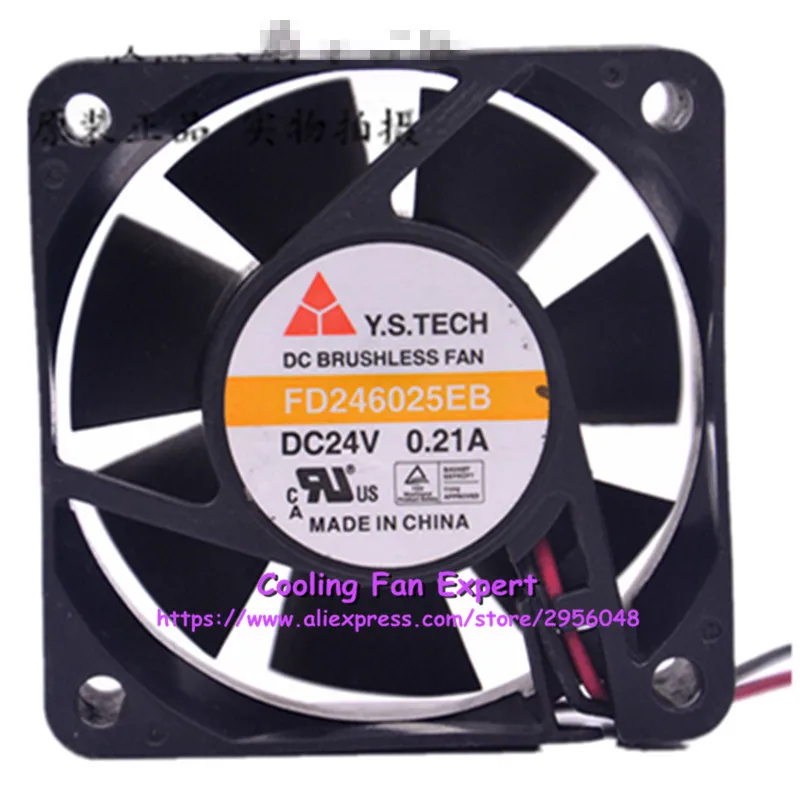 FD246025EB двойной шариковый подшипник Инвертор Вентилятор охлаждения DC 24V 0.21A 5200