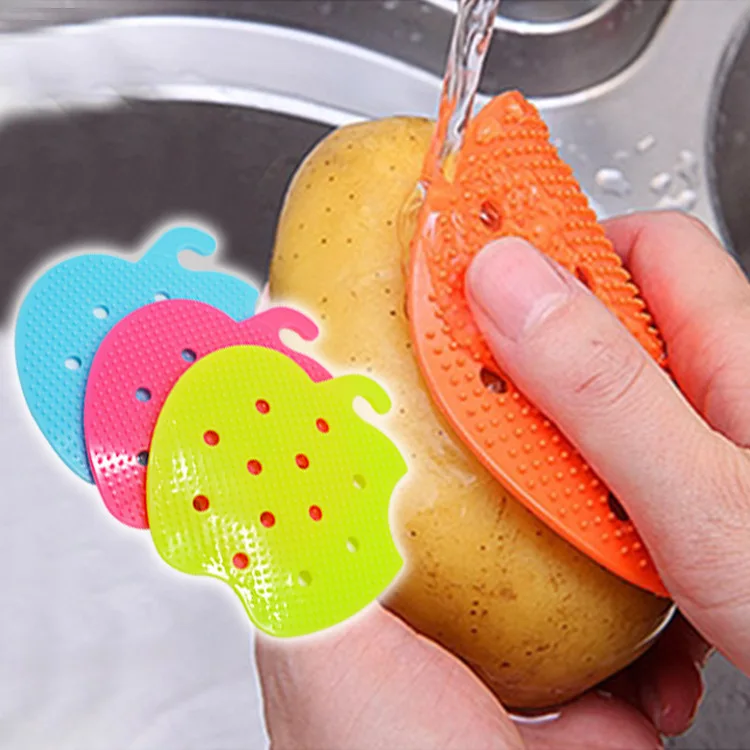 

200PCS Multi-functional Fruit Vegetable Brush Kitchen Tools Easy Cleaning Brush For Potato Kitchen Home Gadgets cooking tool