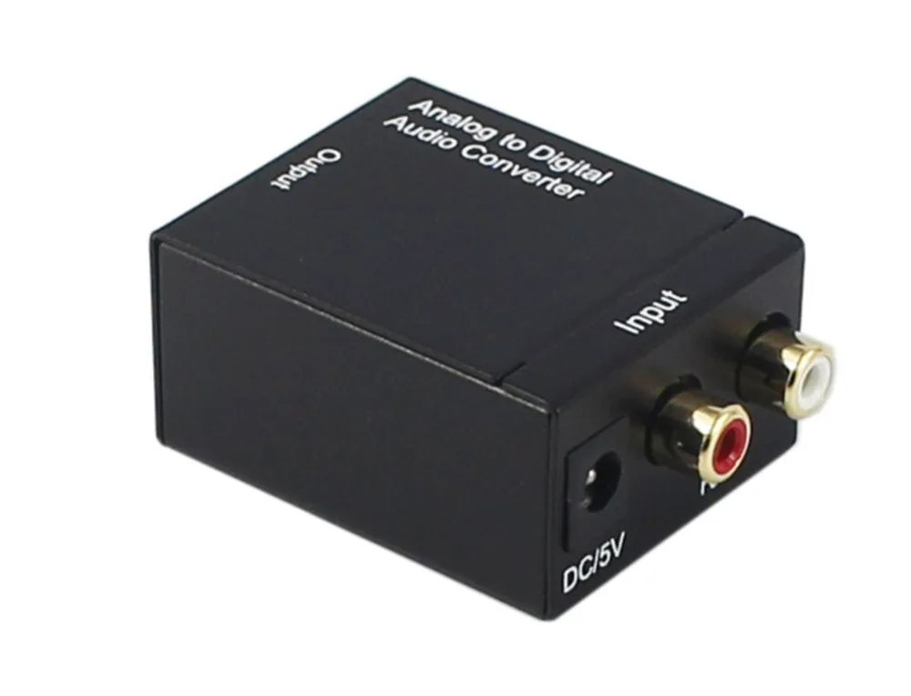 Переходник цифрового в аналоговый аудио R/L SPDIF оптический коаксиальный RCA Toslink