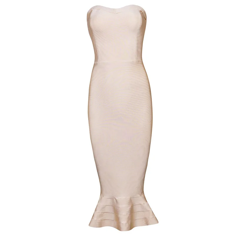 Пышный подол без бретелек с подолом рыбий хвост 2017 новое поступление hl миди