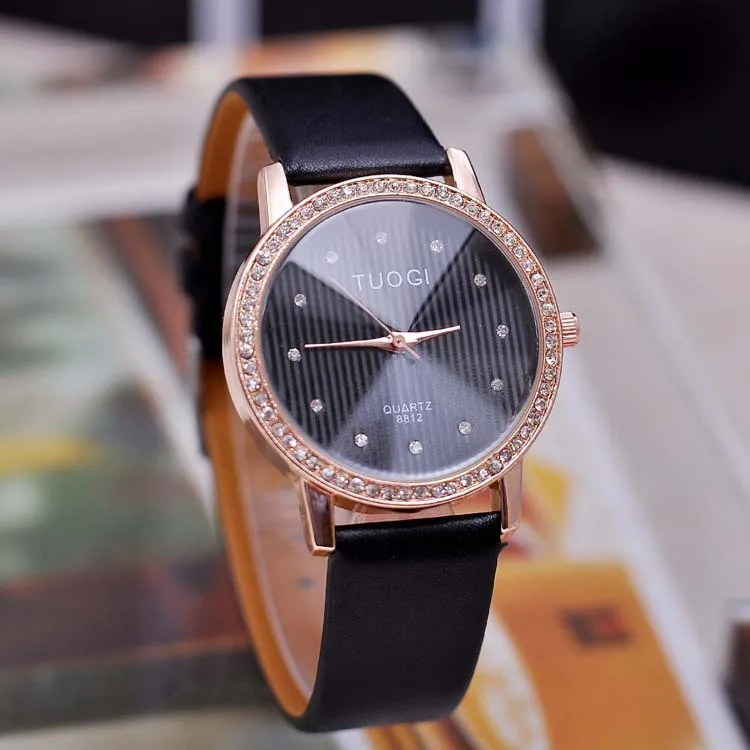 2015 Luxury Elegant Women's Famous Brand Leather Wristwatch Fashion Ladies Dress Watch watches quartz analog wristwatches KJ023 |