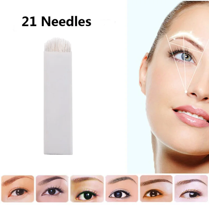 50 шт. иглы для микроблейдинга 0 18 мм|tattoo needles|permanent makeupshaping blade |