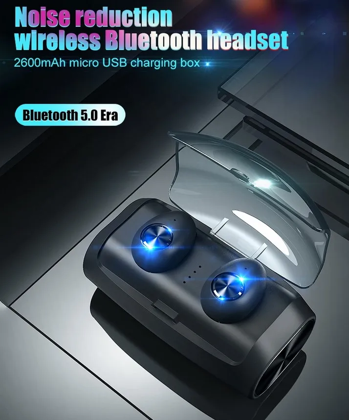 GIAUSA наушники вкладыши TWS с V6 стерео Беспроводной Bluetooth 5 0 + EDR гарнитура Шум