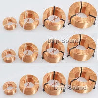 1pcs 0 8mm 0 2mh 1 8mh audio amplifier speaker crossover inductor 4n oxygen free copper wire coil copper