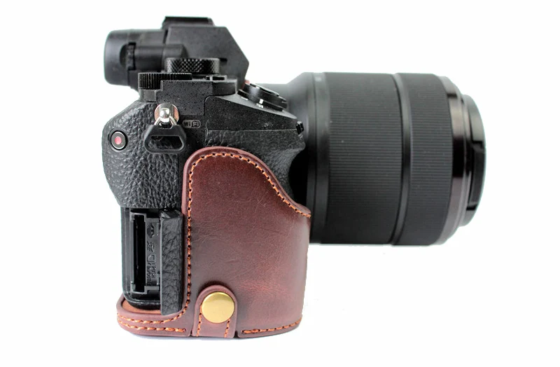 Из искусственной кожи чехол половина тела набор крышка для sony ILCE-7RM2 A7II A7R2 A7S2 A7M2 A7 markII камера сумка с отверстием батареи