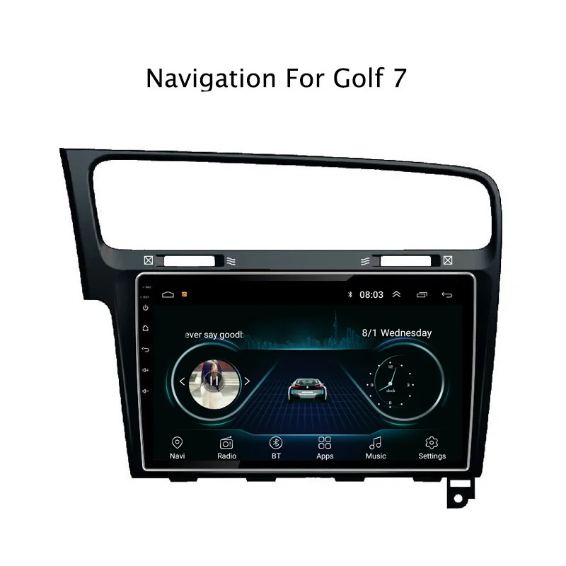 Ectwodvd Android 8 1 автомобильный dvd плеер gps навигация для VW Golf 7 2014 2018 Радио