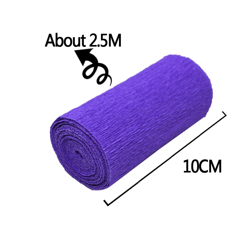 

2 Roll 250*10cm Origami Crepe Paper Crinkled Craft Paper for Wedding Party Decoration DIY Gifts Flower Wrapping Packing Material