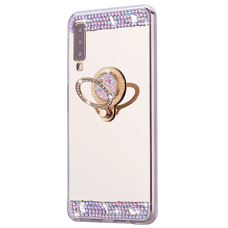 Mirror Glitter Crystal For Samsung Galaxy S10 plus case Soft Silicone Armor A50 S10e Phone back Cover | Мобильные телефоны и