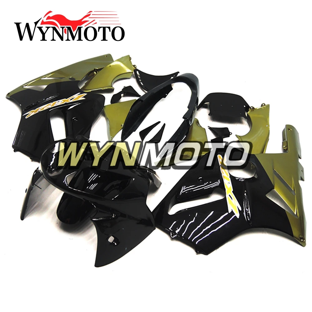 Полностью золотистые черные Обтекатели для Kawasaki ZX 12R ZX12R 2002 2006 02 06 лет инъекции ABS