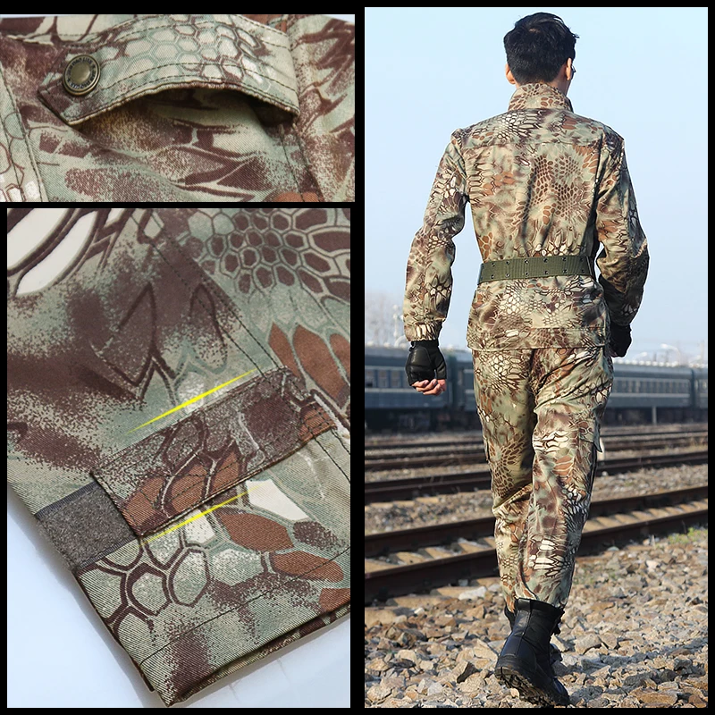 Тактический костюм для мужчин армейский Камуфляжный охотника одежда