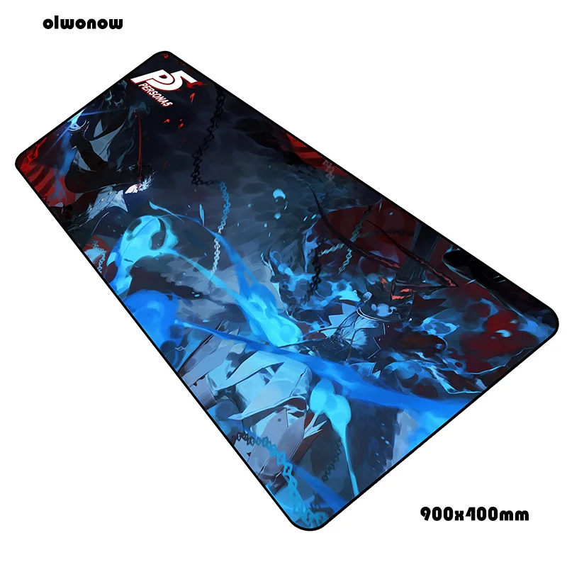 Persona 5 padmouse 900x400x3 мм игровой коврик для мыши Новое поступление коврик для мыши геймерский компьютерный Настольный коврик с рисунком из аниме notbook mousemat pc
