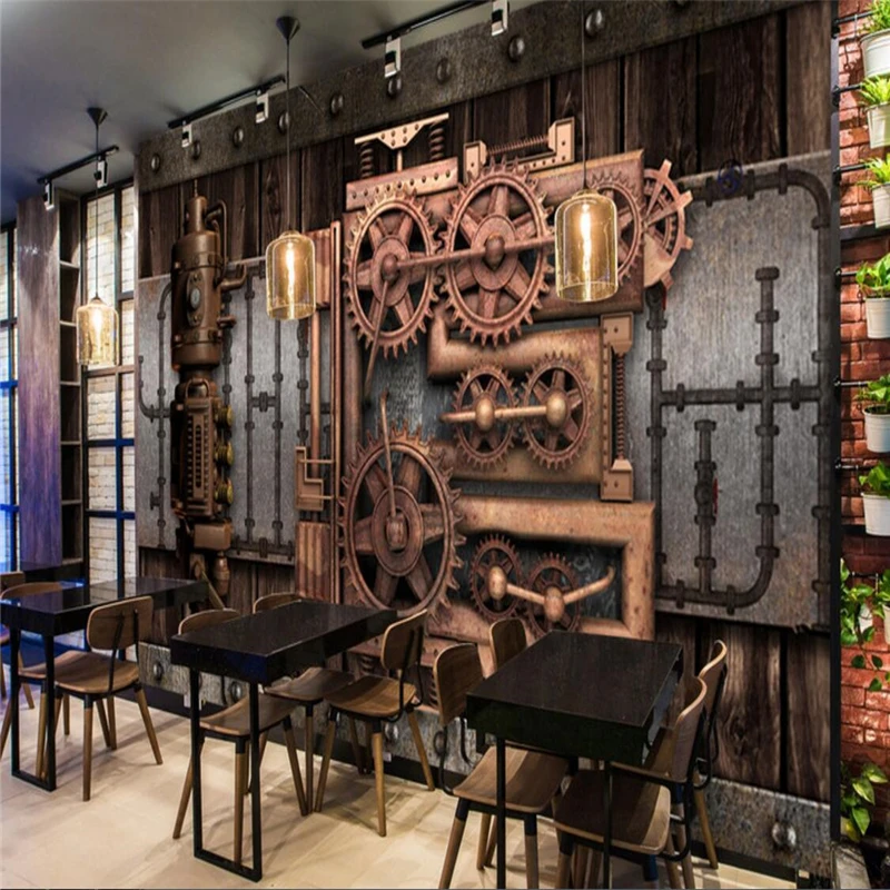 Пользовательские фото обои большой 3D Фреска стикер стены промышленный ветер