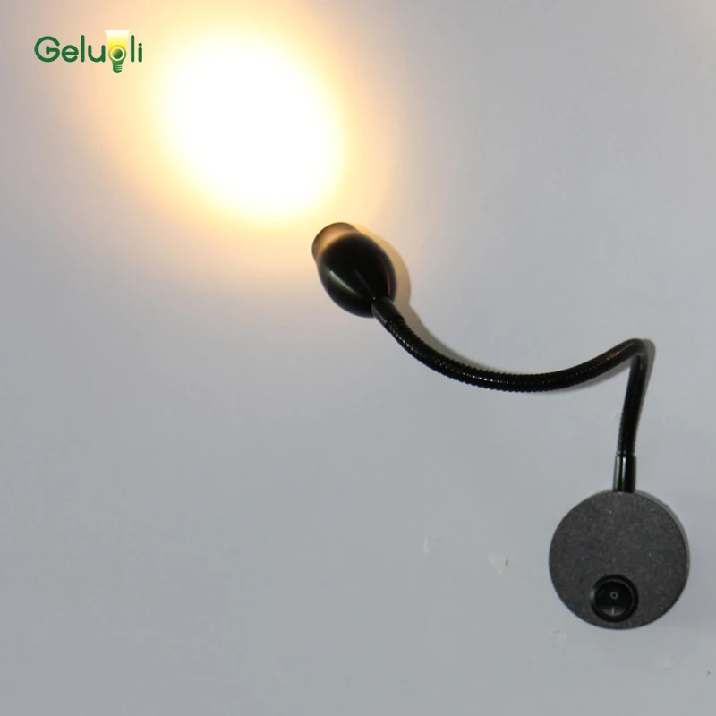 Гибкий настенный светодиодный светильник с мягкой трубкой комнатное бра для