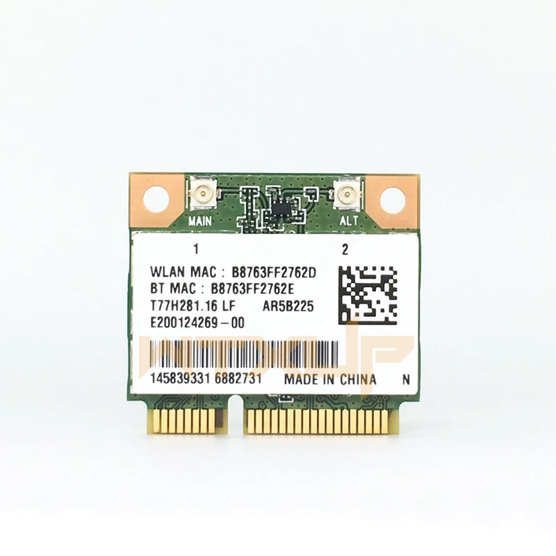 Atheros AR5B225 150 Мбит/с мини PCi Express WiFi адаптер Bluetooth 4,0 BT 4,0 Беспроводная сетевая карта для Windows 7/8/10