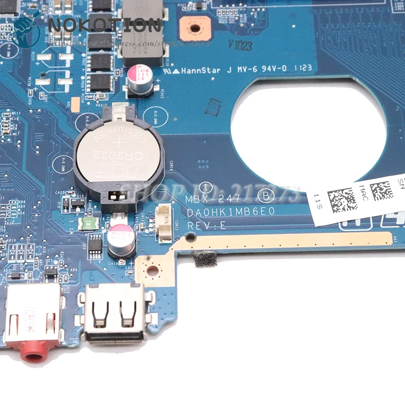 NOKOTION для SONY VPCEH PCG-71912L VPCEH14FM материнская плата ноутбука A1827699A DA0HK1MB6E0 RE V.E HM65 MBX-247 |